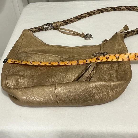 Brighton Gold Leather Hobo Bag - Picture 13 of 15